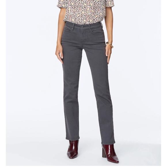 NYDJ Women's Jeans Marilyn Straight Leg Size 10 Vintage Pewter Gray NWT - Picture 1 of 8